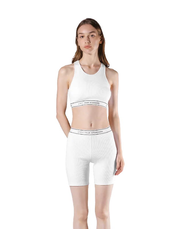 LÝS Rib Woven Tanktop - White