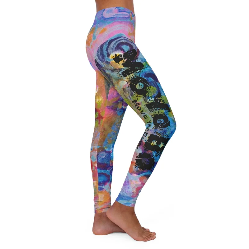 Women's Oil Paint Art Spandex Leggings