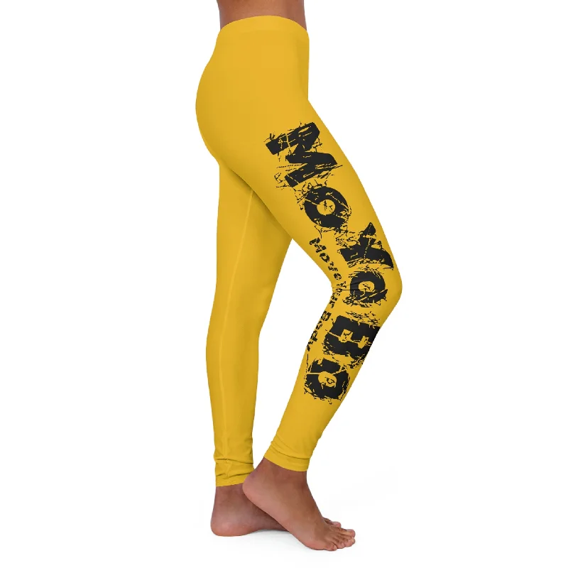 Women's Yellow Spandex Leggings