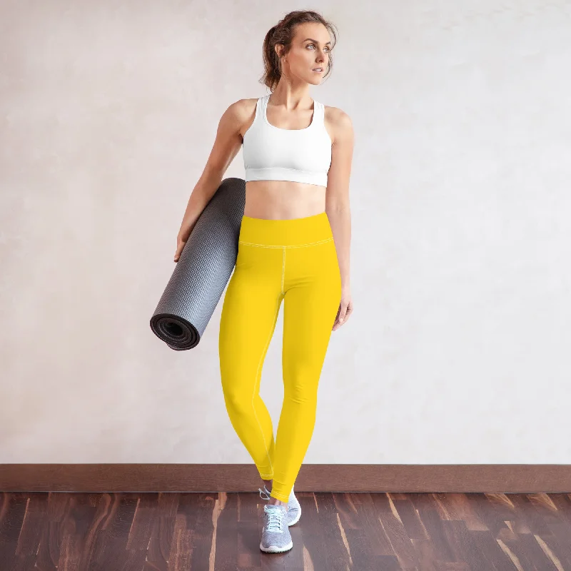 Yoga Yellow Leggings, lioness-love