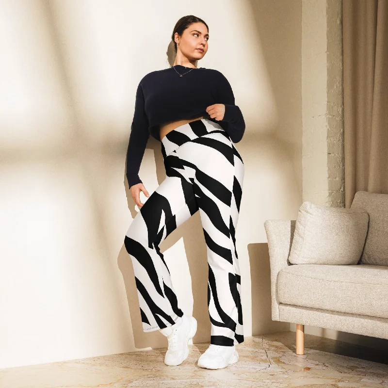 Zebra Print Flare leggings