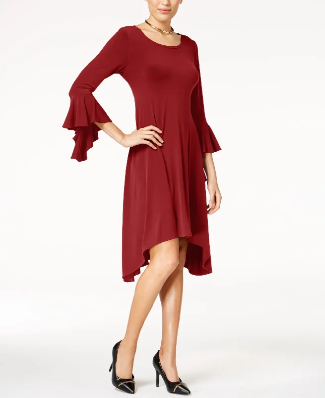 Alfani Asymmetrical Bell Sleeve Dress