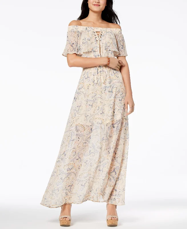 American Rag Juniors Off The Shoulder Peasant Dress