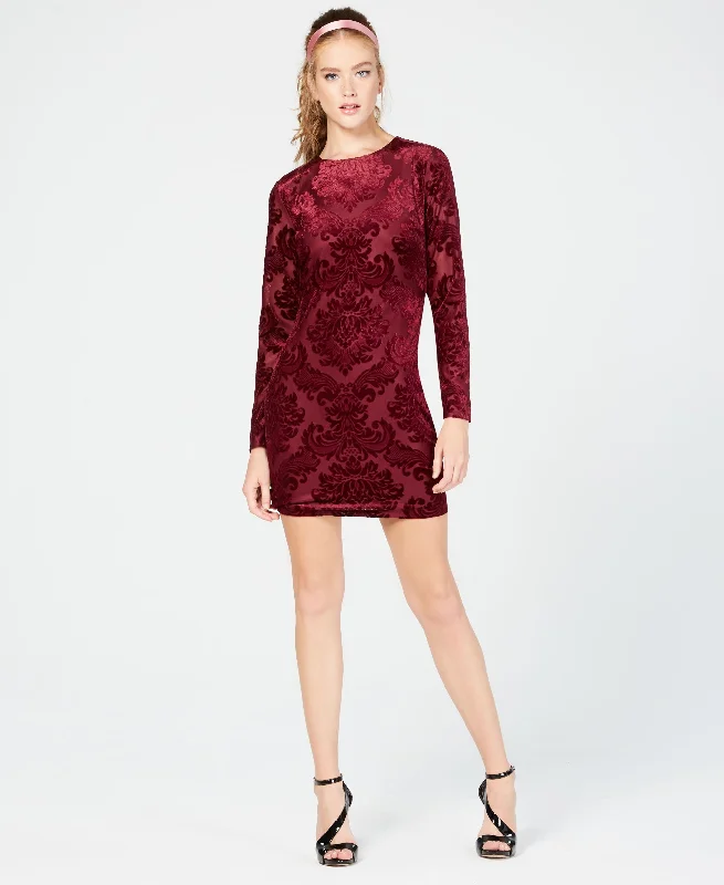 Juniors' Velvet Bodycon Dress