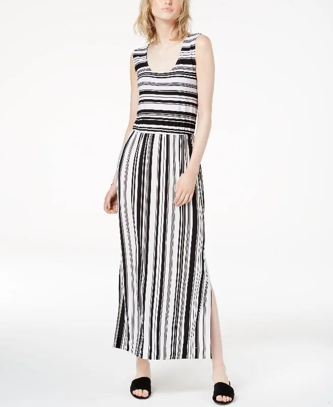 Bar III Striped Maxi Dress