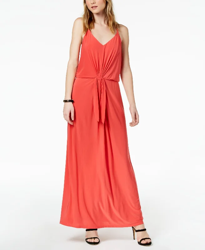 Bar III Tie Waist Maxi Dress