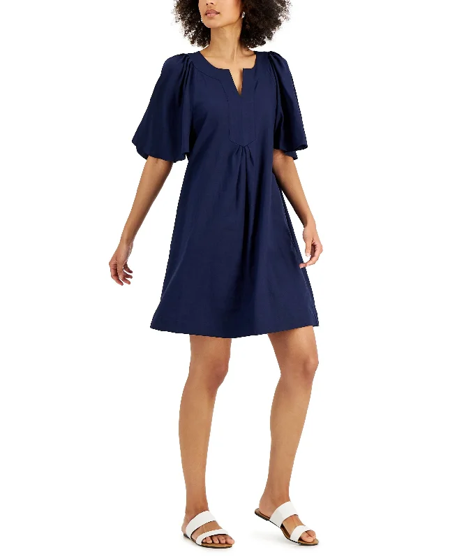 Charter Club Wide Sleeve A Line Dress