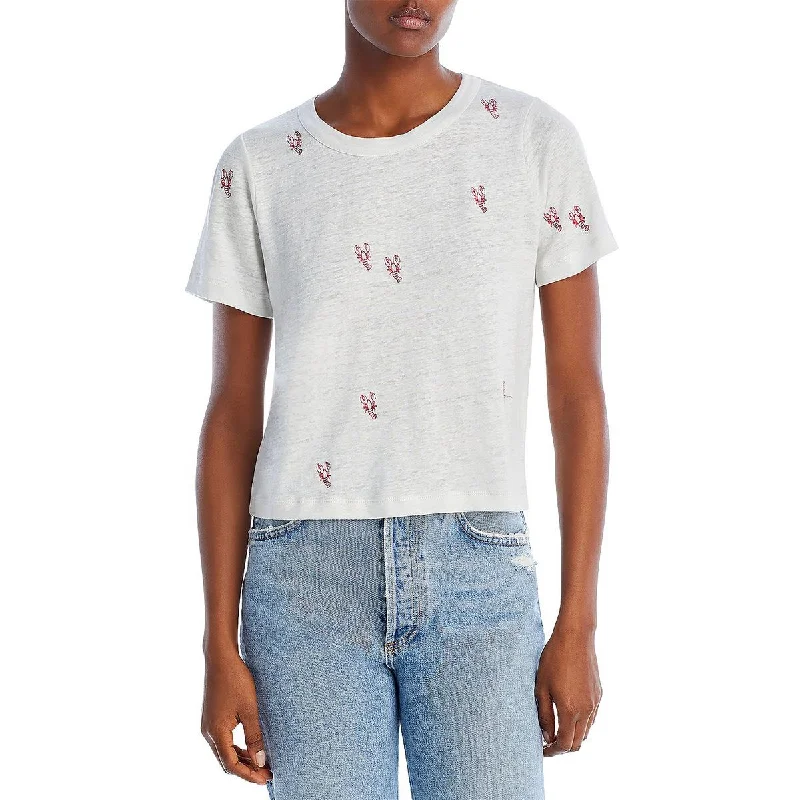 Chaser Womens Linen Graphic T-Shirt