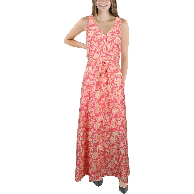 French Connection Womens Cosette Verona Floral Print Long Maxi Dress