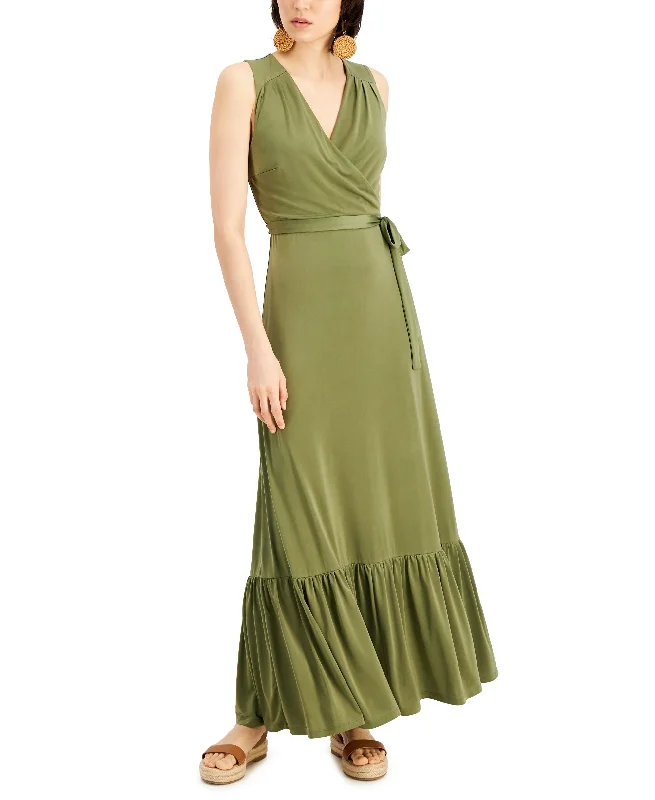 INC International Concepts Faux Wrap Maxi Dress