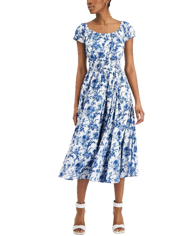 INC International Concepts Printed Midi Dress