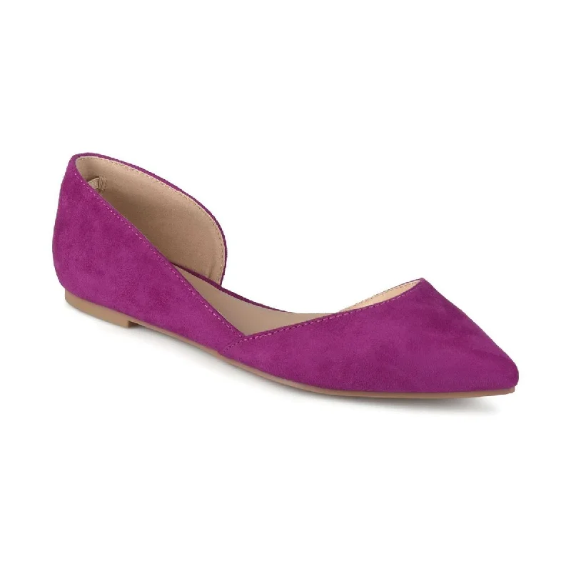 Journee Collection Womens Ester Faux Suede Slip On D'Orsay