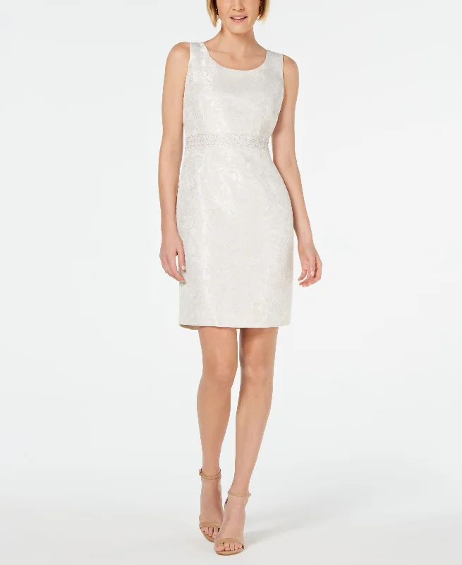 Kasper Petite Jacquard Sheath Dress