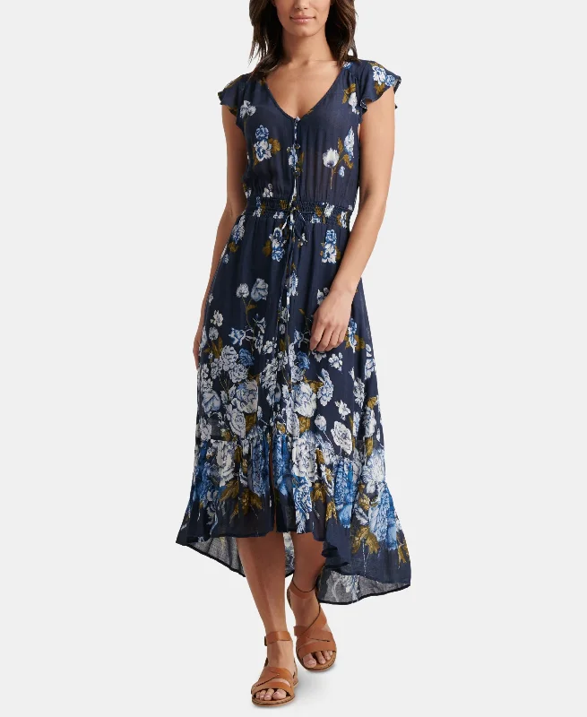 Lucky Brand Felice Floral Print High Low Dress