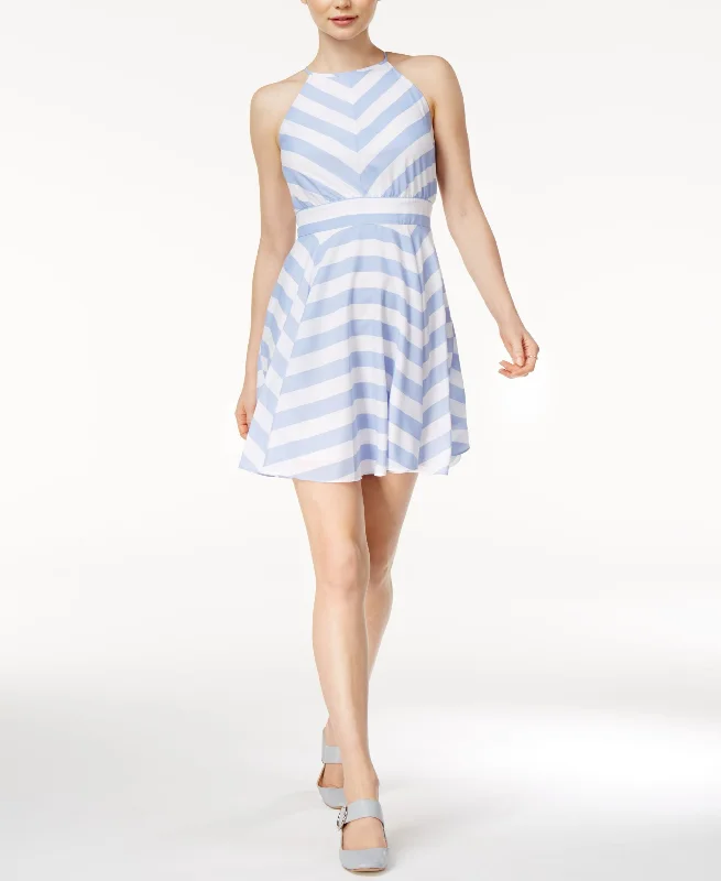 Maison Jules Kimberly Striped Fit Flare Dress