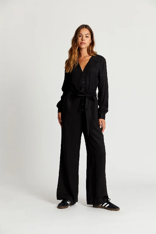 Maki Tencel Jumpsuit Black