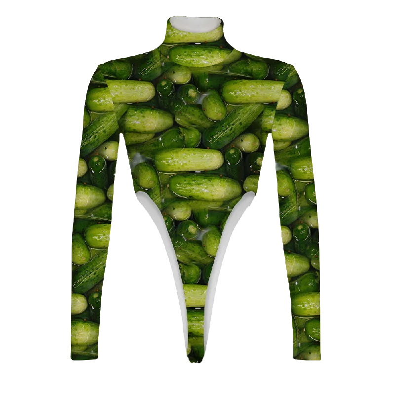 Pickles Turtleneck Long Sleeve Jumpsuit