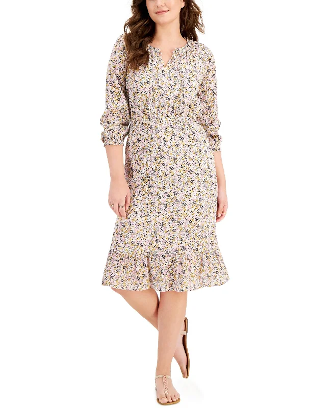 Style & Co Cotton Floral Print Dress