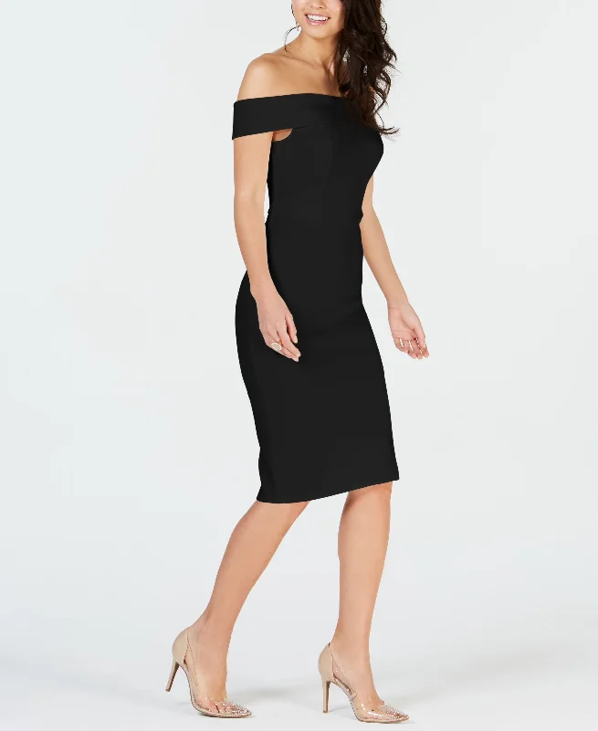 Thalia Sodi Off The Shoulder Bodycon Dress