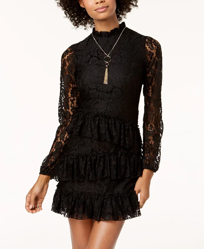 The Edit By Seventeen Juniors Ruffled Lace Dress