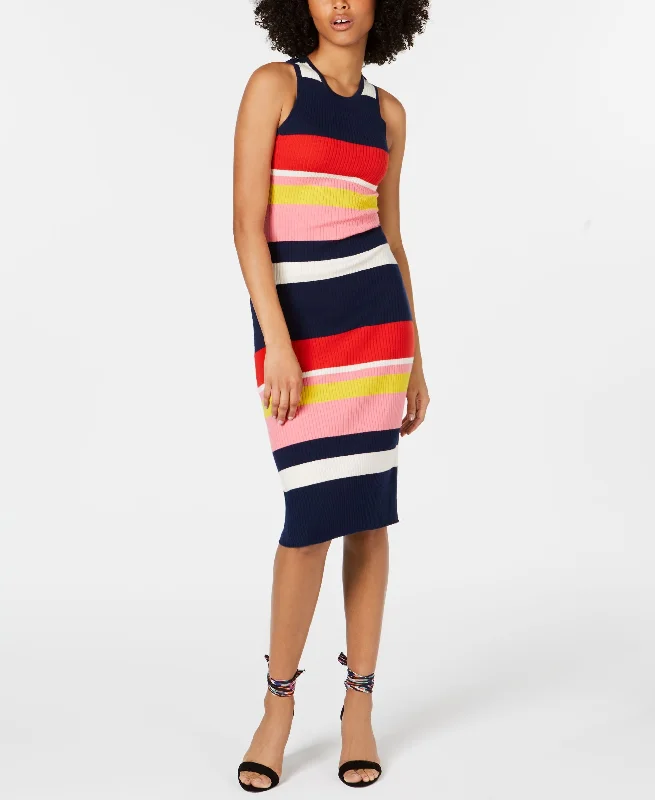 Trina Turk Colorblocked Merino Wool Sweater Dress