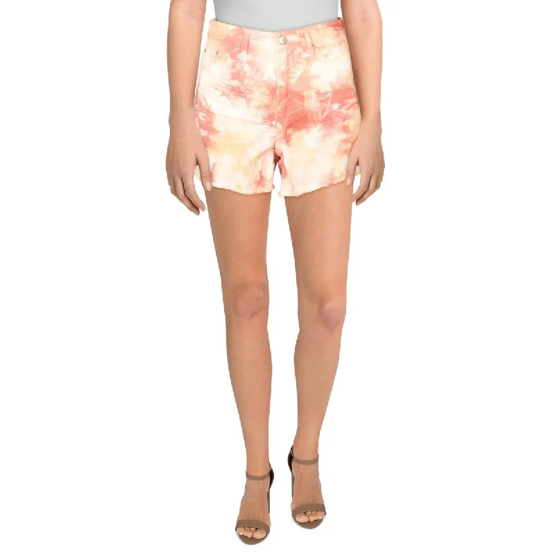 Unionbay Womens Juniors Callie Tie-Dye High Rise Cutoff Shorts