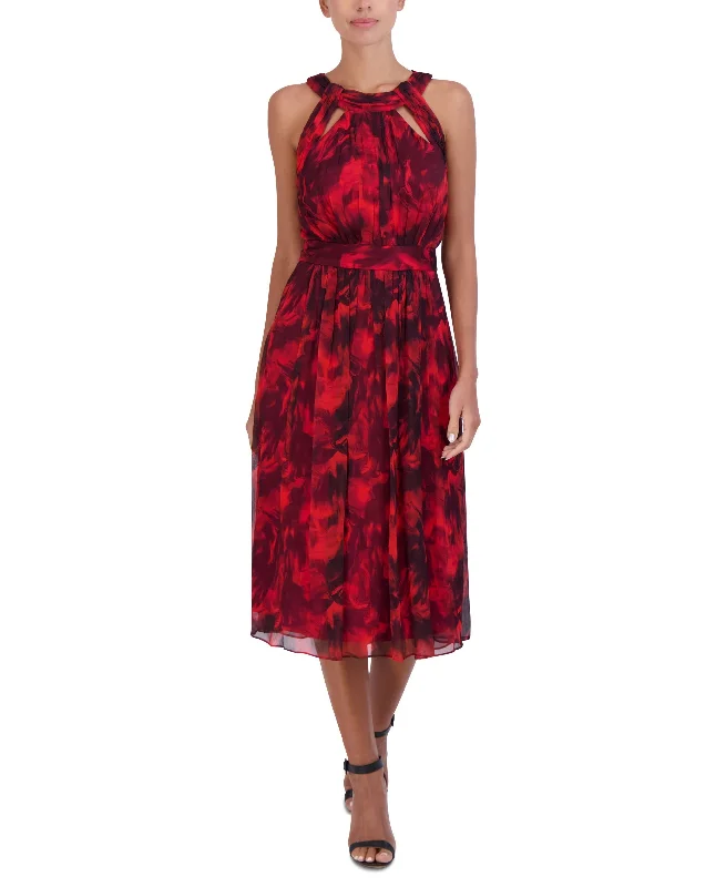 Women's Printed Chiffon Dress