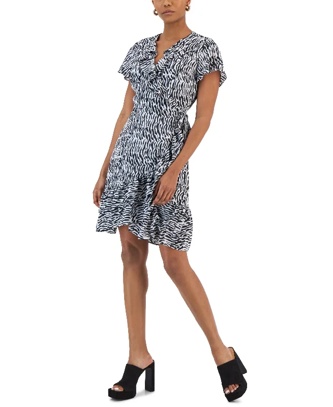 Women's Printed Flutter Dress