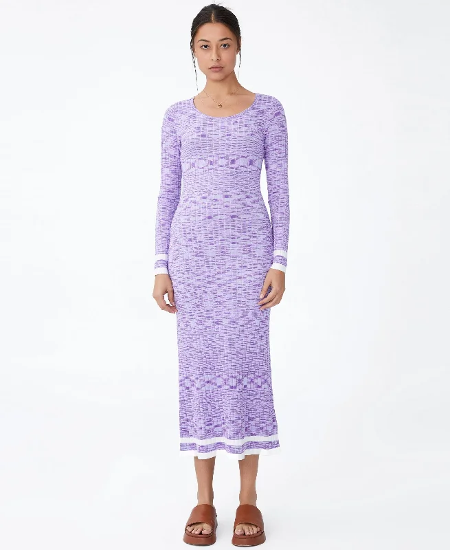 Women's Space Dye Knit Midaxi Dress